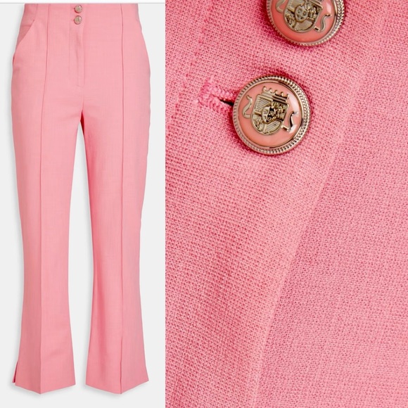 VERONICA BEARD
Kean tweed kick-flare pants peony pink size 8 NWT - Picture 4 of 10